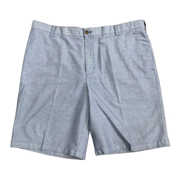 Men’s IZOD 40 XL Shorts Khakis Chino Cotton Twill Blue Golf Relaxed Classic NWOT - Picture 3 of 8